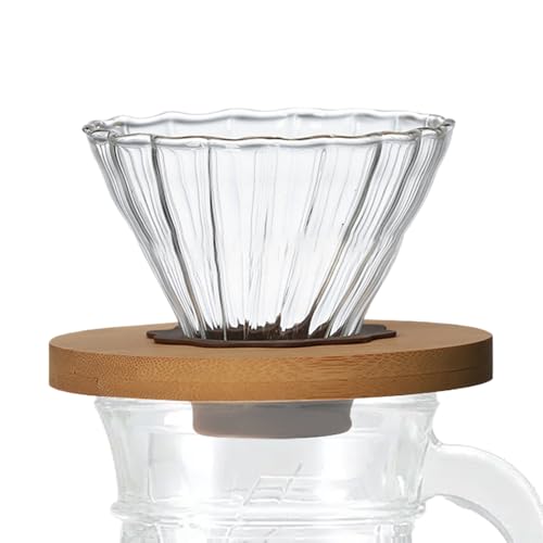 Gmokluytw Glass Coffee Scientist - Conical Manual Filter - Mersey Cup für langsame, Kaffeebereich -Filter, Haushaltsgebrauch und Reisen - resistent, wiederverwendbar, leichte, optimale Extraktion Gmokluytw Glass Coffee Scientist - Conical Manual Filter - Mersey Cup für langsame, Kaffeebereich -Filter, Haushaltsgebrauch und Reisen - resistent, wiederverwendbar, leichte, optimale Extraktion von Gmokluytw