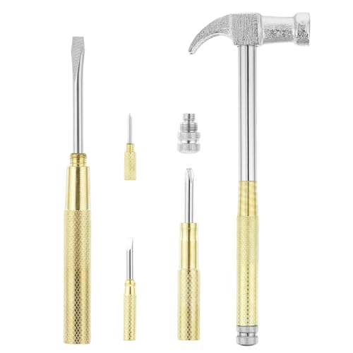 Gmokluytw Hammer | Bastelhammer - Schraubendreher Anti-Rutsch Hammer Robustes Werkzeug für Schmiede Schmuckherstellung Metall- und Holzbearbeitung Bauarbeiten Gmokluytw Hammer | Bastelhammer - Schraubendreher Anti-Rutsch Hammer Robustes Werkzeug für Schmiede Schmuckherstellung Metall- und Holzbearbeitung Bauarbeiten von Gmokluytw