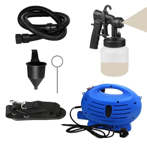 Gmokluytw Lackierpistole - Elektrisches Spritzgerät mit Luftschlauch,800ml Behälter Renovierungswerkzeug für Haus Türen Möbel Wände Innen Außen von Gmokluytw