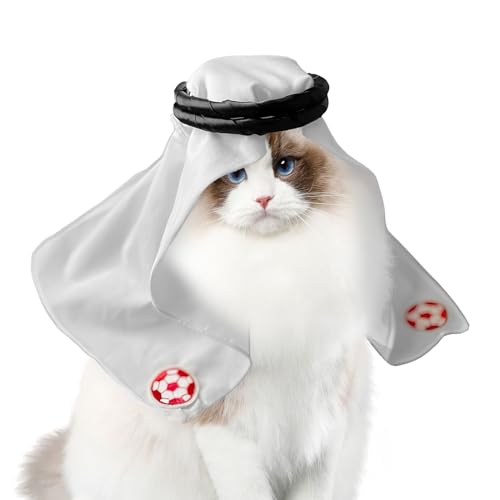 Gmokluytw Middle Eastern Pet Kopftuch,Mediterranes Wüsten Hundekopftuch | Cosplay Verkleidung Kostüm Outfit Fotozubehör Dekoration für Hunde Kleine Katzen Halloween Party Gmokluytw Middle Eastern Pet Kopftuch,Mediterranes Wüsten Hundekopftuch | Cosplay Verkleidung Kostüm Outfit Fotozubehör Dekoration für Hunde Kleine Katzen Halloween Party von Gmokluytw