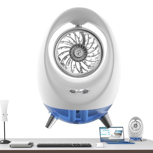 Gmokluytw Nebelventilator, Ventilator mit Wassersprühnebel und Beleuchtung, 2000mAh Wiederaufladbarer Kühler für Sommerhitze Outdoor Camping Büro Gmokluytw Nebelventilator, Ventilator mit Wassersprühnebel und Beleuchtung, 2000mAh Wiederaufladbarer Kühler für Sommerhitze Outdoor Camping Büro von Gmokluytw