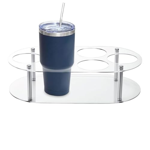 Gmokluytw Organizer für die Aufbewahrung von Tumblern - Wasserflaschen Organizer Gestell Für Theke | 6-Fach Aufbewahrungsständer Weinregal für Becher und Getränke für Küche Arbeitsplatte Zuhause von Gmokluytw