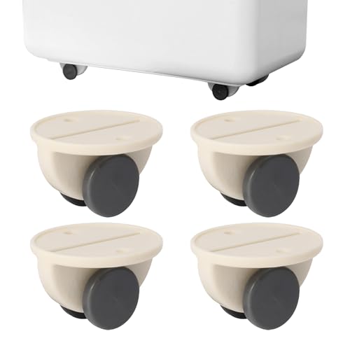 Gmokluytw Selbstklebende,Selbstklebende klein - 4 Stück bewegliche kleine, selbstklebende Miniatur-Riemenscheiben für Vorratsbehälter, Schrankschubladen, kleine Möbel von Gmokluytw