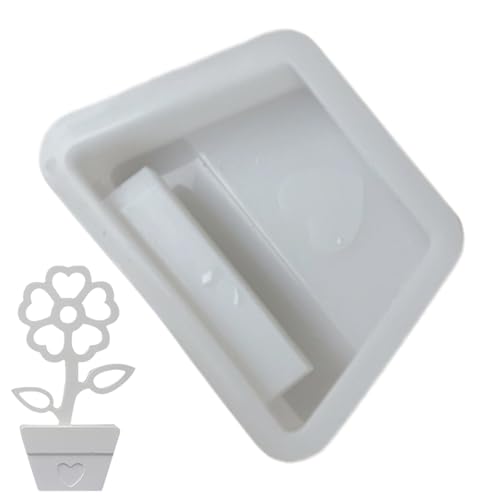 Gmokluytw Silikon Blumenform | Seifenformen In Blumentopf-Form,Dekoratives Bastelwerkzeug Für Osterfeiern Zur Gestaltung Frühlingshafter Tischdekoration von Gmokluytw