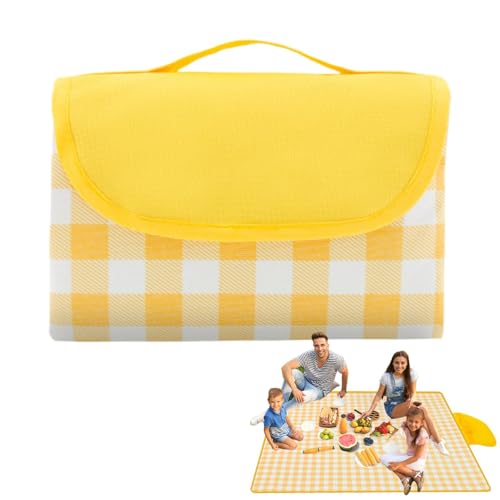 Gmokluytw Strandteppich - Picknickabdeckung | Wasserdicht und tragbar | Picknickabdeckung im Freien | Leichter Sandtestteppich für Zubehör von Gmokluytw