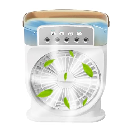 Gmokluytw Tragbarer Mister Fan,Verdunstungskühler Für Draußen - 0.6 Liter Wassertank 3 Windstufen Sommerkühler Für Yoga Garten Reise Und Outdoor Aktivitäten Gmokluytw Tragbarer Mister Fan,Verdunstungskühler Für Draußen - 0.6 Liter Wassertank 3 Windstufen Sommerkühler Für Yoga Garten Reise Und Outdoor Aktivitäten von Gmokluytw