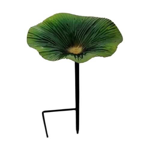Gmokluytw Vogelbad Für Draußen - Ständer Vogeltränke Mit Futterschale | Blumenform Deko Für Garten Terrasse von Gmokluytw