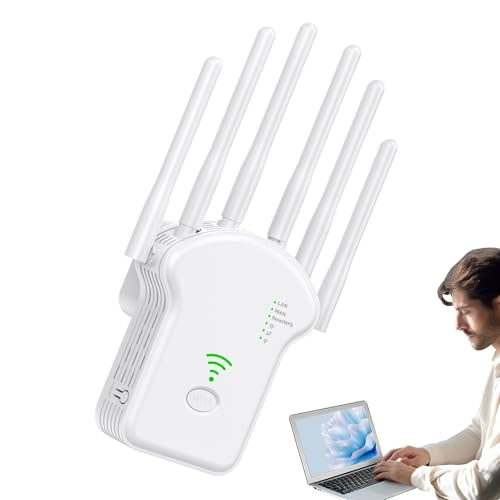 Gmokluytw WLAN Verstärker - Reichweiten Verstärker Mit Großer Abdeckung - Hochgeschwindigkeits WLAN Repeater Für Keller Wohnung Arbeitszimmer Wohnzimmer Gmokluytw WLAN Verstärker - Reichweiten Verstärker Mit Großer Abdeckung - Hochgeschwindigkeits WLAN Repeater Für Keller Wohnung Arbeitszimmer Wohnzimmer von Gmokluytw
