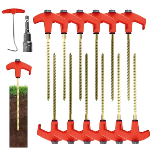 Gmokluytw Zelt Hering | Camping Heringe - Fluoreszierende & Sicher Sechskant-Gewinde Erdnägel-Set Für Bewässerung Gewächshaus Kunstrasen Plane Netz Gmokluytw Zelt Hering | Camping Heringe - Fluoreszierende & Sicher Sechskant-Gewinde Erdnägel-Set Für Bewässerung Gewächshaus Kunstrasen Plane Netz von Gmokluytw