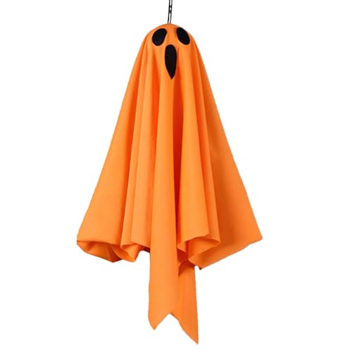 Halloween Ghost Decoration - Stoff Hängende Leuchtende Requisite - Posiable LED Ghost Orament Für Innenausstellung | Kupferdraht Flexible Figur, Polyester -Spukdekor, Leuchtender Gruseliger Für von Gmokluytw