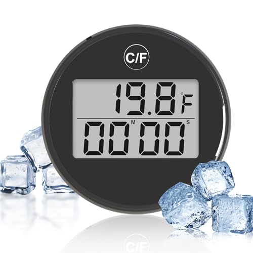 ICE BADE Thermometer - Digitaler schwimmender Indikator | Kalttauch -Zubehör -Zubehör wasserdichtes Thermometer mit Timer, LCD -Display, tragbar, resistent, präzise von Gmokluytw