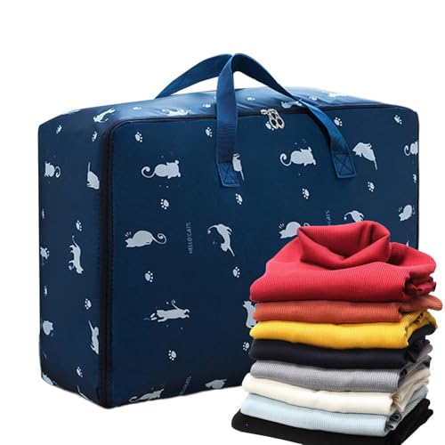 Oxford Aufbewahrungstasche | Umzugs- & Reisetasche | Wasserdichte, Faltbare Tragetasche Mit 120L Kapazität Für Kleidung, Bettdecken & Haushalt | Robustes 600D Material, Doppelreißverschluss, Verstärkt Oxford Aufbewahrungstasche | Umzugs- & Reisetasche | Wasserdichte, Faltbare Tragetasche Mit 120L Kapazität Für Kleidung, Bettdecken & Haushalt | Robustes 600D Material, Doppelreißverschluss, Verstärkt von Gmokluytw