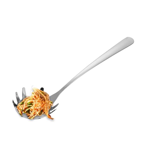 Pastalöffel Mit Zähnen, Nudelserver Aus Edelstahl, 304 Rostfreies Spaghettibesteck, Poliertes Einteiliges Schnellablauf-Werkzeug, Kompaktes Küchenaccessoire Zum Kochen Und Servieren Pastalöffel Mit Zähnen, Nudelserver Aus Edelstahl, 304 Rostfreies Spaghettibesteck, Poliertes Einteiliges Schnellablauf-Werkzeug, Kompaktes Küchenaccessoire Zum Kochen Und Servieren von Gmokluytw