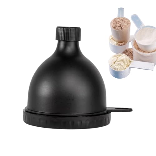 Proteinpulvertrichter - 100 ml Tragbaře Speicherbox | Shaker Trichter ohne Leck | Fitness Accessoire Food Supplement | Camping -Rennsport -Reisebehälter von Gmokluytw