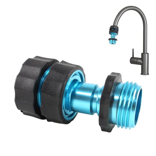 Rapid Connector Garden Tube - 3/4 Europäischer Standardangriff | ABS Aluminium League Wasserpistole | Anodierte Anti -Rust -Anpassung | Einfaches Bewässerungszubehör für Garten und Gemüsegarten von Gmokluytw
