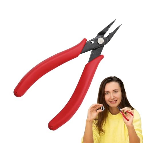 Schmuckzange - Perlenfixierwerkzeug - Nadelnasendraht -Positionierungszange Für Handgefertigtes Handwerk | Hochkarbonstahlkrümmungszelle Mit Vier Kieferschlitzen Für Perlen, Verpackungs- Und Schmuckhe Schmuckzange - Perlenfixierwerkzeug - Nadelnasendraht -Positionierungszange Für Handgefertigtes Handwerk | Hochkarbonstahlkrümmungszelle Mit Vier Kieferschlitzen Für Perlen, Verpackungs- Und Schmuckhe von Gmokluytw