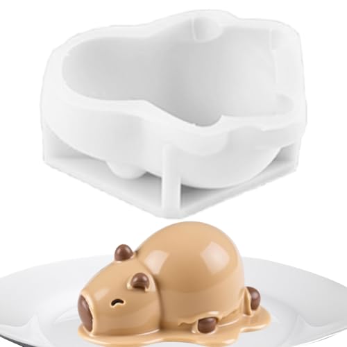 Silikonform – Niedliche Capybara Form Antihaft Flexible Backform | Schokolade Pudding Dessert Muffin Eiscreme Kerzen Tonform | DIY Bastel Party Zubehör Für Küche Und Handgemachte Projekte von Gmokluytw