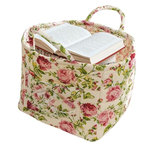 Stoffspeicherkorb - Bohemian Waundry Hamper - Faltbarer Baumwoll -Organizer Mülleimer Mit Griffen - Dekorative Tragbare Tasche Für Kleidung, Spielzeug, Bücher, Bad, Schlafzimmer, Wohnheim, Eingang, Wo von Gmokluytw