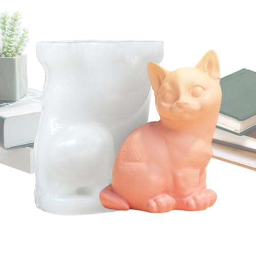 Tierkerzenform - 3D -Chat -Hund Silikonform | Machen Sie Candle Welpen Chaton | Kreative Schimmelpilzdekoration Kerze | Aromatherapie Candle | Hilfshaushandwerk Accessoire Tierkerzenform - 3D -Chat -Hund Silikonform | Machen Sie Candle Welpen Chaton | Kreative Schimmelpilzdekoration Kerze | Aromatherapie Candle | Hilfshaushandwerk Accessoire von Gmokluytw