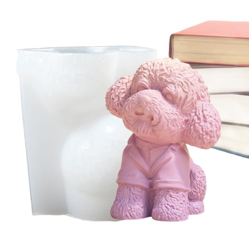 Tierkerzenform - 3D -Chat -Hund Silikonform | Machen Sie Candle Welpen Chaton | Kreative Schimmelpilzdekoration Kerze | Aromatherapie Candle | Hilfshaushandwerk Accessoire von Gmokluytw