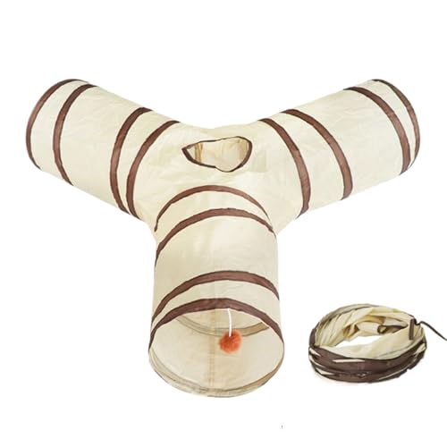 Tunnel Pour Chat Pliable – Jouet Interactif Trois Voies Avec Boule D’Observation | Tunnel Pour Chatons Et Petits Animaux | Maison Et Nid Confortable Pour Jeux, Activité, Détente Et Sommeil À L’Intérie Tunnel Pour Chat Pliable – Jouet Interactif Trois Voies Avec Boule D’Observation | Tunnel Pour Chatons Et Petits Animaux | Maison Et Nid Confortable Pour Jeux, Activité, Détente Et Sommeil À L’Intérie von Gmokluytw
