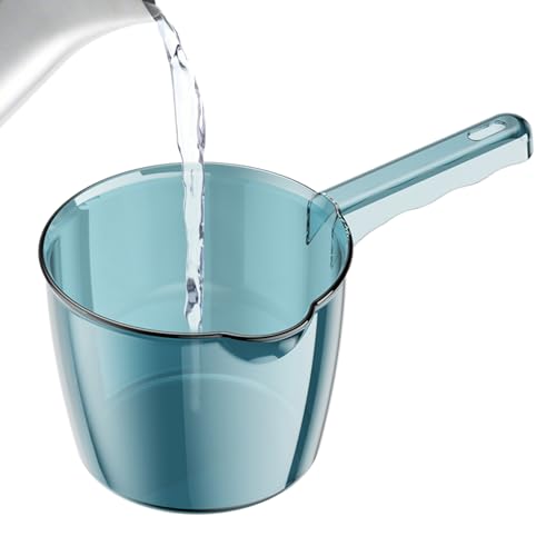 Wasserkelle - langer Griff Kuf - verdicktes PP -Material - Shampoo -Schaufel für Kinderbad - Effiziente Entleerung und bequeme Lagerung - Badorganisation Accessoire von Gmokluytw
