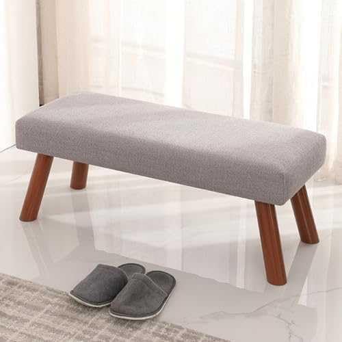 Gmpeccable Fußhocker Fußhocker Fußhocker Massivholz Stoff Schuhwickelhocker Haustür Schuhwickelhocker Schuhwickelhocker Modern und einfach Nachttisch Hocker Sofahessel von Gmpeccable