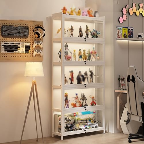 Gmpeccable Vitrine Clear Case Vitrine für Sammlung, Acryl Transparent Curio Cabinet Figuren und Curio Collection Vitrine Boden Stehende Vitrine Home Wohnzimmer Gmpeccable Vitrine Clear Case Vitrine für Sammlung, Acryl Transparent Curio Cabinet Figuren und Curio Collection Vitrine Boden Stehende Vitrine Home Wohnzimmer von Gmpeccable