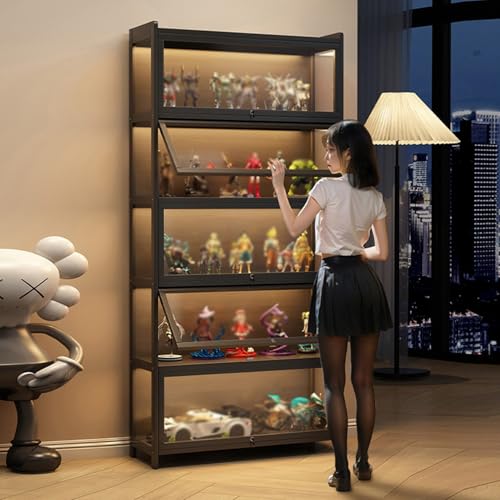 Gmpeccable Vitrine Clear Case Vitrine für Sammlung, Acryl Transparent Curio Cabinet Figuren und Curio Collection Vitrine Boden Stehende Vitrine Home Wohnzimmer Gmpeccable Vitrine Clear Case Vitrine für Sammlung, Acryl Transparent Curio Cabinet Figuren und Curio Collection Vitrine Boden Stehende Vitrine Home Wohnzimmer von Gmpeccable