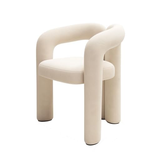 Moderner Samt Schminkstuhl, runder Esstisch Set mit platzsparenden Stühlen, Samt gepolsterte Sitze für Küche, ideal für 2-4 Personen, modernes Design, perfekt für Esszimmer oder kleine Räume von Gmpeccable