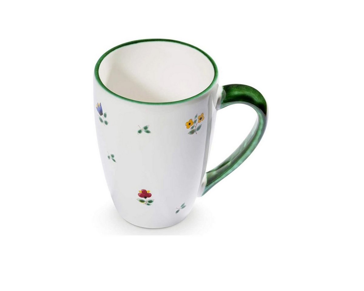 Gmundner Keramik Becher Gmundner Keramik Frühstücksbecher Supermax Gourmet Streublume 500ml, Trinkbecher, Becher Gmundner Keramik Becher Gmundner Keramik Frühstücksbecher Supermax Gourmet Streublume 500ml, Trinkbecher, Becher von Gmundner Keramik