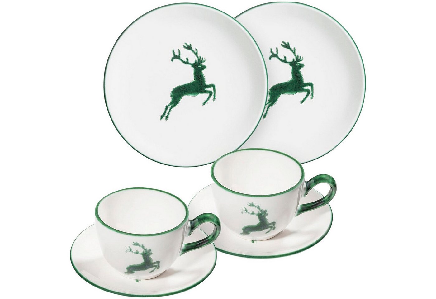 Gmundner Keramik Kaffeeservice Breakfast for two Classic, Keramik von Gmundner Keramik