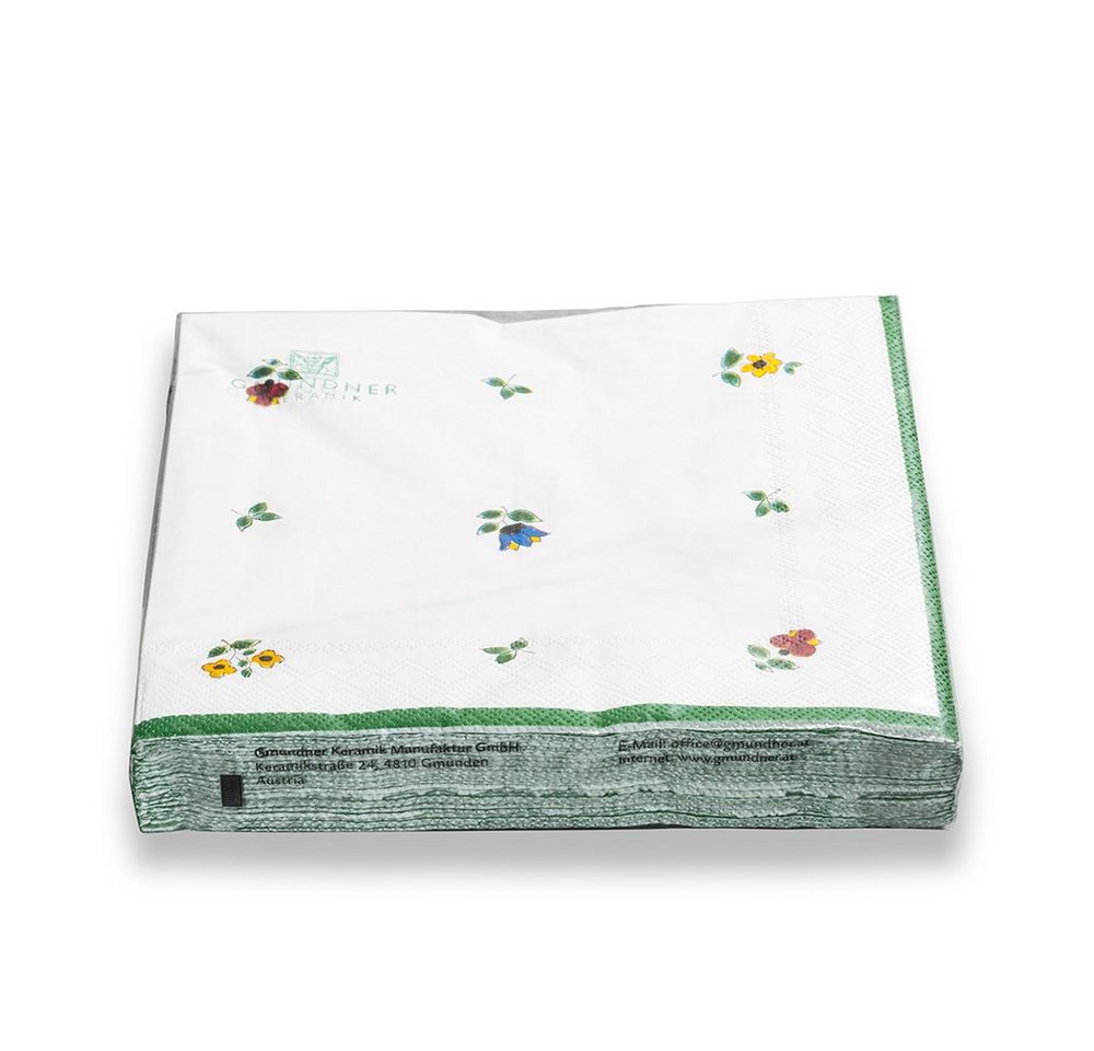 Gmundner Keramik Papierserviette Gmundner Keramik Servietten 33 x 33 cm 20 Stck./Pack. Streublumen von Gmundner Keramik