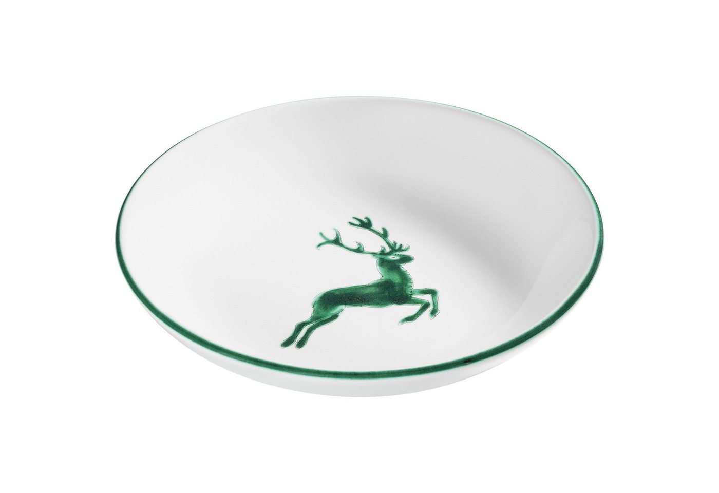 Gmundner Keramik Speiseteller Suppenteller Cup Hirsch von Gmundner Keramik