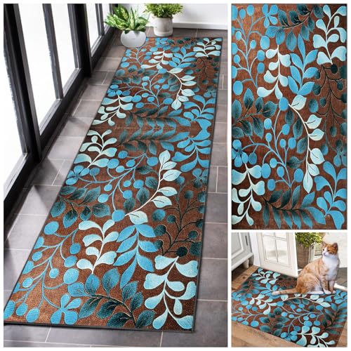 GmyoieqI Teppich Läufer Flur Lang Küchenteppich rutschfest Waschbar Moderne Kurzflor Weich Küchen Läufer Teppich Teppichläufer Küchenläufer für Wohnzimmer Schlafzimmer Flur Waschküche 40 x 200 cm GmyoieqI Teppich Läufer Flur Lang Küchenteppich rutschfest Waschbar Moderne Kurzflor Weich Küchen Läufer Teppich Teppichläufer Küchenläufer für Wohnzimmer Schlafzimmer Flur Waschküche 40 x 200 cm von GmyoieqI