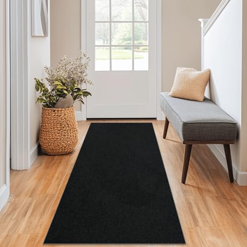 Teppich Läufer Flur Küche 50 x 200 cm rutschfest Waschbar Schwarz Küchenläufer Teppichläufer Kurzflor Korridor Teppich Läufer Meterware Anpassbar Küchenteppich für Schlafzimmer Wäscherei Eingang Teppich Läufer Flur Küche 50 x 200 cm rutschfest Waschbar Schwarz Küchenläufer Teppichläufer Kurzflor Korridor Teppich Läufer Meterware Anpassbar Küchenteppich für Schlafzimmer Wäscherei Eingang von GmyoieqI