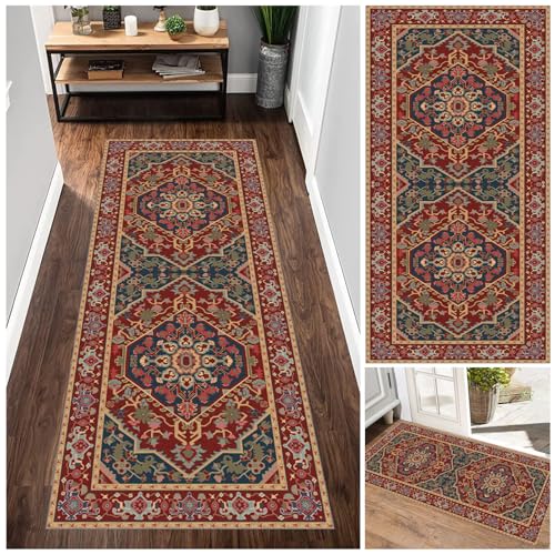 Teppich Läufer Flur Lang 40 x 130 cm Küchenteppich Modern Weich rutschfest Flurläufer Bunter Waschbar Vintage Kücheläufer Teppichläufer Korridor Teppich Läufer für Flur Küche Wohnzimmer Anpassbar Teppich Läufer Flur Lang 40 x 130 cm Küchenteppich Modern Weich rutschfest Flurläufer Bunter Waschbar Vintage Kücheläufer Teppichläufer Korridor Teppich Läufer für Flur Küche Wohnzimmer Anpassbar von GmyoieqI