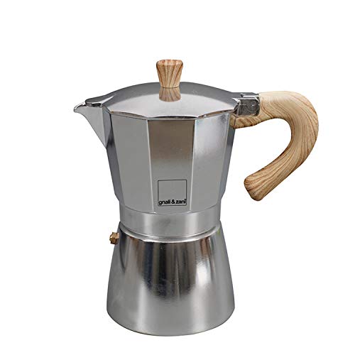 Gnali & Zani VEZ009/IND Espressokocher, Aluminium, alu von Gnali & Zani