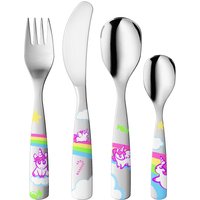 gnali & zani Kinderbesteck "Kleine Einhörner", (Set, 4 tlg.), Made in Italy von Gnali & Zani