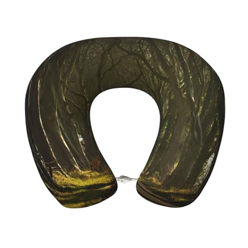 Gnbmvcc Dark Hedges Northern Ireland Memory Foam Travel Neck Pillow Car Office Essential Flight Pillows For A Long Hauls Sleeping Rest von Gnbmvcc