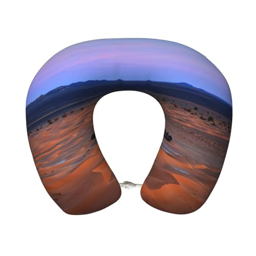 Gnbmvcc Desert Camping Memory Foam Reise Nackenkissen Auto Büro Essential Flugkissen für eine lange Strecke Schlafruhe von Gnbmvcc