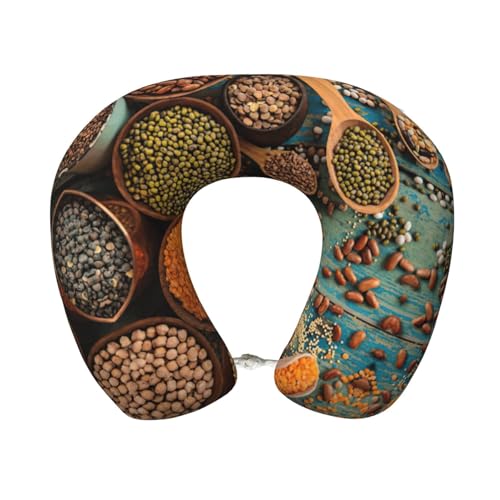Gnbmvcc Farmhouse Food Pictures Memory Foam Travel Neck Pillow Car Office Essential Flight Pillows For A Long Hauls Sleeping Rest von Gnbmvcc