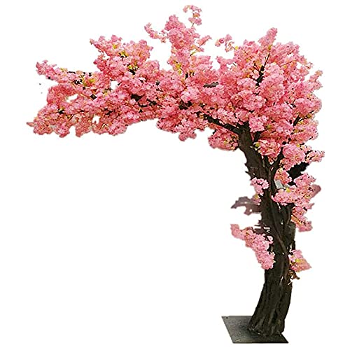 Großer Simulations-Sakura-Baum, Künstlicher Kirschblütenbaum mit Stabilisierender Basis, Einfach zu Montieren, für Zuhause, Hochzeit, Hotel, Einkaufszentrum Dekor,1.8×1.5m von Gnohnay