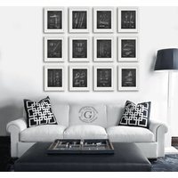 Lake House Decor Bootfahren Rudern Blueprints Wanddekor Set Mit 12 Ungerahmten Kunstdrucken von GnosisCollageArt