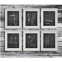 Rudern Blueprint Kunstdrucke Set, Lake House Decor von GnosisCollageArt