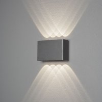 Gnosjö Konstsmide AL LED-Wandleuchte Chieri 4x2 anthrazit 7865-370 - 7865-370 von Gnosjö Konstsmide WB