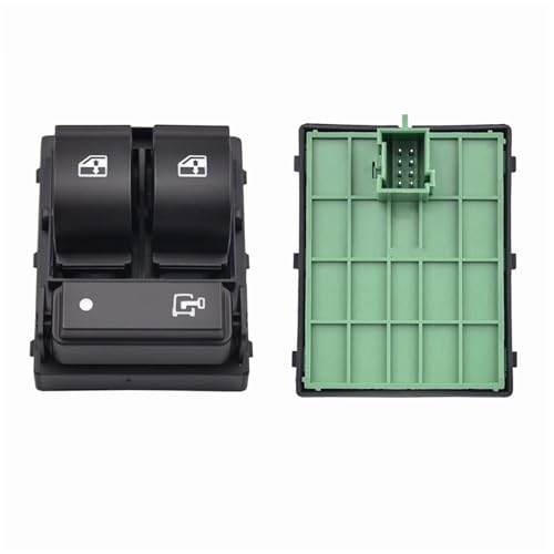 Autofensterschalter 735421419 Für FIAT Für Ducato Für Citroen Für Jumper II Elektrische Fenster Triple Schalter Taste Für Peugeot Für Boxer II 735487419 Elektrische Fensterschalter(Green back) von Gnshdg