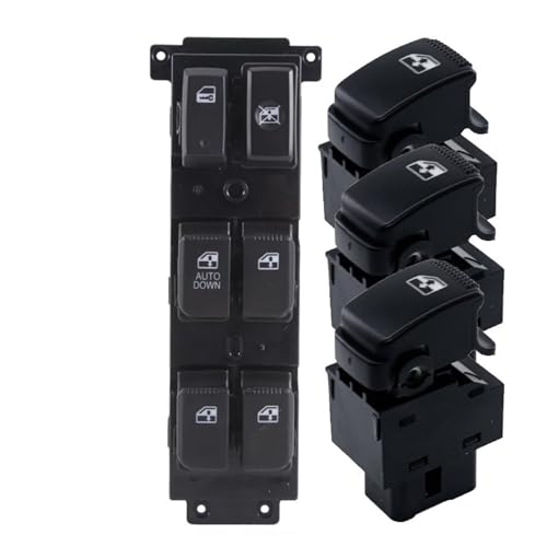 Autofensterschalter 93570-2B140 Links AUTO Master Fensterheber Schalter Master Control Taste Für Hyundai Für Santa Fe CM 2006-2012 93570-2B100S4 Elektrische Fensterschalter(AUTO DOWN-Set) von Gnshdg