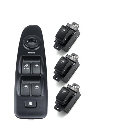 Autofensterschalter Elektrischer Fensterheber-Hauptschalter Für Hyundai Für Elantra 2001 2002 2003 2004 2005 2006 93570-2D100 93570-2D000 Elektrische Fensterschalter(A Set) von Gnshdg
