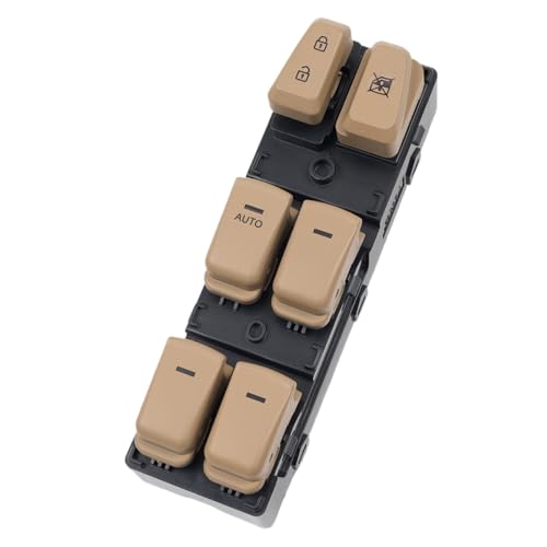 Autofensterschalter Für Hyundai Für Sonata 2011 2012-2014 Elektrische Fensterheber Master Control Schalter Konsole Taste 93570-3S000 93570-3S000RY Elektrische Fensterschalter(Beige 1) von Gnshdg